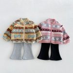 【80-130cm】アウター 女の子 レトロ柄 カートゥーン - 画像 (8)