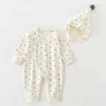 【66-90cm】 ロンパース ベビー 無縫製 フード付き - 画像 (3)