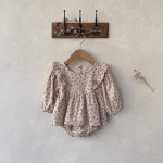 【66-90cm】ロンパース ベビー フラワー フリル - 画像 (4)