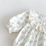 【66-90cm】ロンパース&帽子 ベビー フラワー 総柄 - 画像 (11)