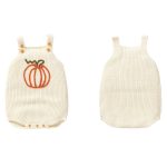 【62-86cm】ロンパース ベビー ハロウィン かぼちゃ 刺繍 - 画像 (10)
