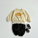 【100-160cm】トレーナー キッズ 恐竜 プリント 韓国風 - 画像 (7)