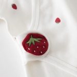 【52-66cm】ロンパース＆スタイ ベビー 可愛い 総柄 - 画像 (6)