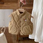 【73-100cm】ベスト 女の子 ベビー 厚手 キルティング - 画像 (5)
