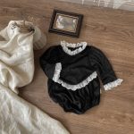 【66-90cm】ロンパース ベビー レース レトロ - 画像 (8)