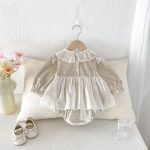 【66-90cm】ロンパース ベビー フリル プリンセス - 画像 (5)