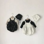 【66-90cm】サロペット ベビー 暖かい 無地 - 画像 (7)