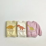 【100-160cm】トレーナー キッズ 恐竜 プリント 韓国風 - 画像 (2)