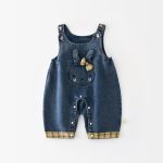 【73-120cm】シャツorサロペット 女の子 ウサギ デニム - 画像 (4)