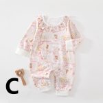 【66-90cm】ロンパース ベビー キュート フラワー - 画像 (5)