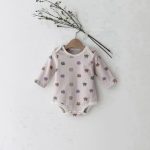 【66-90cm】ロンパース ベビー ウサギ柄 プリント - 画像 (6)