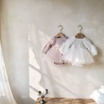 【66-90cm】ロンパース ベビー パフスリーブ チュール - 画像 (7)