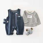 【73-120cm】Tシャツorサロペット 男の子 デニム クマ - 画像 (6)