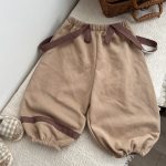 【73-100cm】長袖Tシャツorサロペット ベビー ボーダー柄 カジュアル - 画像 (4)