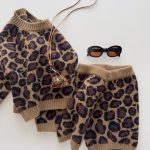 【90-150cm】セット 女の子  レオパード柄 ニット - 画像 (5)