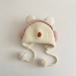 【GOODS】帽子 可愛い ボール付き ニット - 画像 (7)