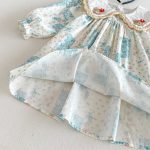 【66-130cm】ロンパースorワンピース ベビー 姉妹服 クマ柄襟 - 画像 (20)