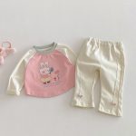 【80-120cm】デニムパンツ 女の子 リボン付き 無地 - 画像 (11)