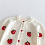 【66-90cm】カーディガン＆レギンス ベビー イチゴ ニット - 画像 (9)
