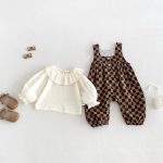 【66-90cm】セットアップ ベビー チェック パフスリープ - 画像 (5)