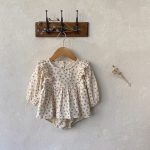 【66-90cm】ロンパース ベビー フラワー フリル - 画像 (3)