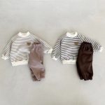 【73-100cm】トップスorパンツ ベビー クマ柄 ボーダー 無地 - 画像 (3)