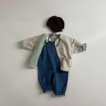 【73-100cm】サロペット ベビー デニム カジュアル - 画像 (7)