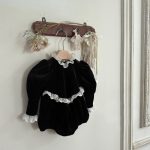 【66-90cm】ロンパース ベビー レース レトロ - 画像 (4)