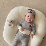 【66-90cm】ロンパース&レギンス ベビー ハート柄 ボーダー - 画像 (9)