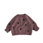 【80-130cm】セーター キッズ 木柄 ニット - 画像 (4)
