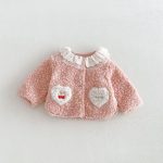 【80-130cm】アウター 女の子 フリル襟 ハート - 画像 (5)