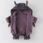 【66-100cm】ロンパース ベビー ボア フリース フード付き - 画像 (4)