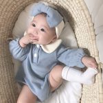 【66-90cm】ロンパース ベビー 可愛い襟 スウィート - 画像 (7)