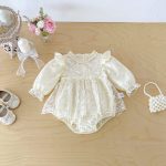 【66-90cm】ロンパース ベビー プリンセス フラワー - 画像 (7)