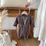 【66-90cm】サロペット＆セーター ベビー カジュアル ニット - 画像 (14)