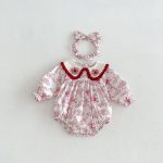 【66-130cm】ロンパースorワンピース ベビー 姉妹服 ローズ柄 - 画像 (5)