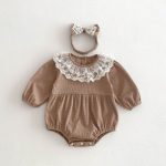 【73-110cm】ロンパースorワンピース 女の子 姉妹服 ワッフル - 画像 (4)