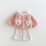 【80-130cm】アウター 女の子 フリル襟 ハート - 画像 (12)