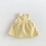 【80-130cm】ワンピース 女の子 暖かい キイロ - 画像 (2)