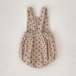【66-100cm】サロペット ベビー ドット柄 ロンパース コディネート - 画像 (11)