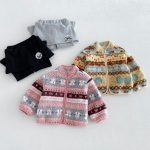 【80-130cm】アウター 女の子 レトロ柄 カートゥーン - 画像 (7)