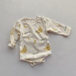 【66-90cm】ロンパース ベビー 可愛い 総柄 - 画像 (4)
