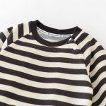 【66-90cm】ロンパース ベビー ストライプ襟付き 長袖 - 画像 (6)
