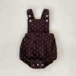 【66-100cm】サロペット ベビー ドット柄 ロンパース コディネート - 画像 (21)