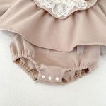 【66-90cm】ロンパース ベビー フリル襟 長袖 ワンピース風 - 画像 (14)