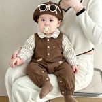 【73-100cm】セットアップ ベビー ボーダー 通園・お出かけに - 画像 (3)