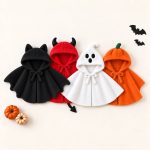【73-100cm】ハロウィン ベビー ポンチョ かわいい