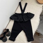 【66-90cm】長袖Ｔシャツorサロペット ベビー 可愛い フリル - 画像 (5)