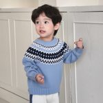【80-130cm】セーター  キッズ ニット カーディガン - 画像 (5)