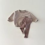 【73-110cm】トレーナーorベスト ベビー ボーダー柄 厚手 - 画像 (6)